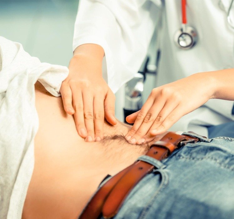Surgeon performing hernia treatment procedure at DeepaSri Hospital in Bangalore